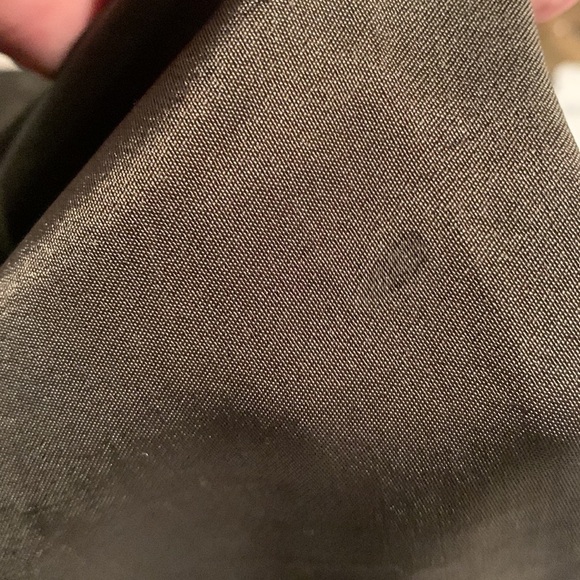 Zara Satin Bomber Jacket Green Hooded Zip Up Green Sz M Relaxed Fit Y2K - Picture 13 of 15